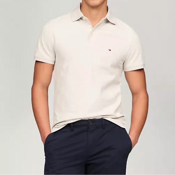Tommy Hilfiger Pique Collard Polo Old Money Men’s Medium - Picture 3 of 11